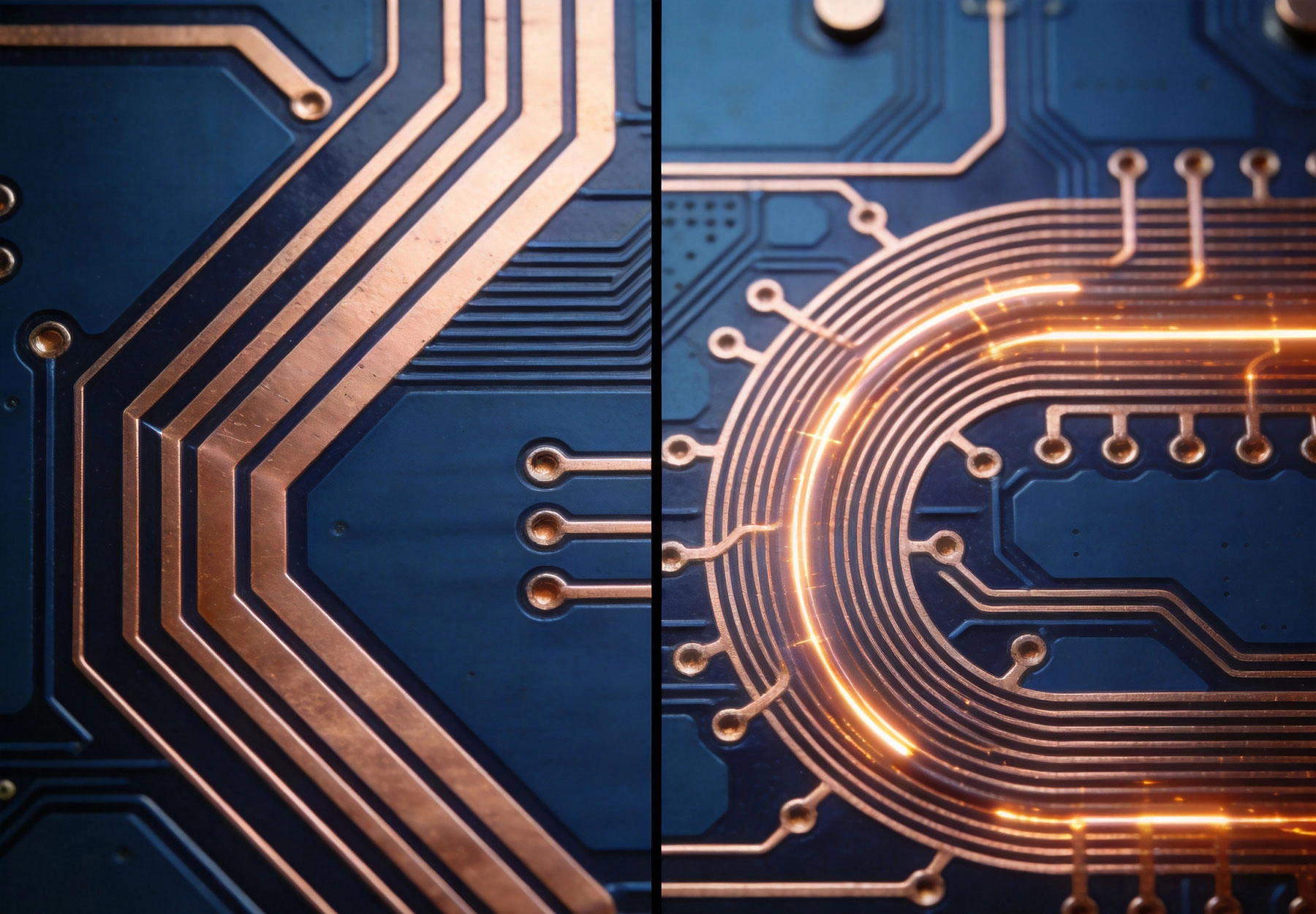 High Current PCB Routing: 45-Degree Angles vs. Curved Traces in Practice