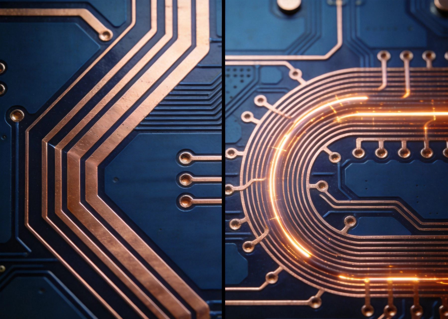 High Current PCB Routing: 45-Degree Angles vs. Curved Traces in Practice