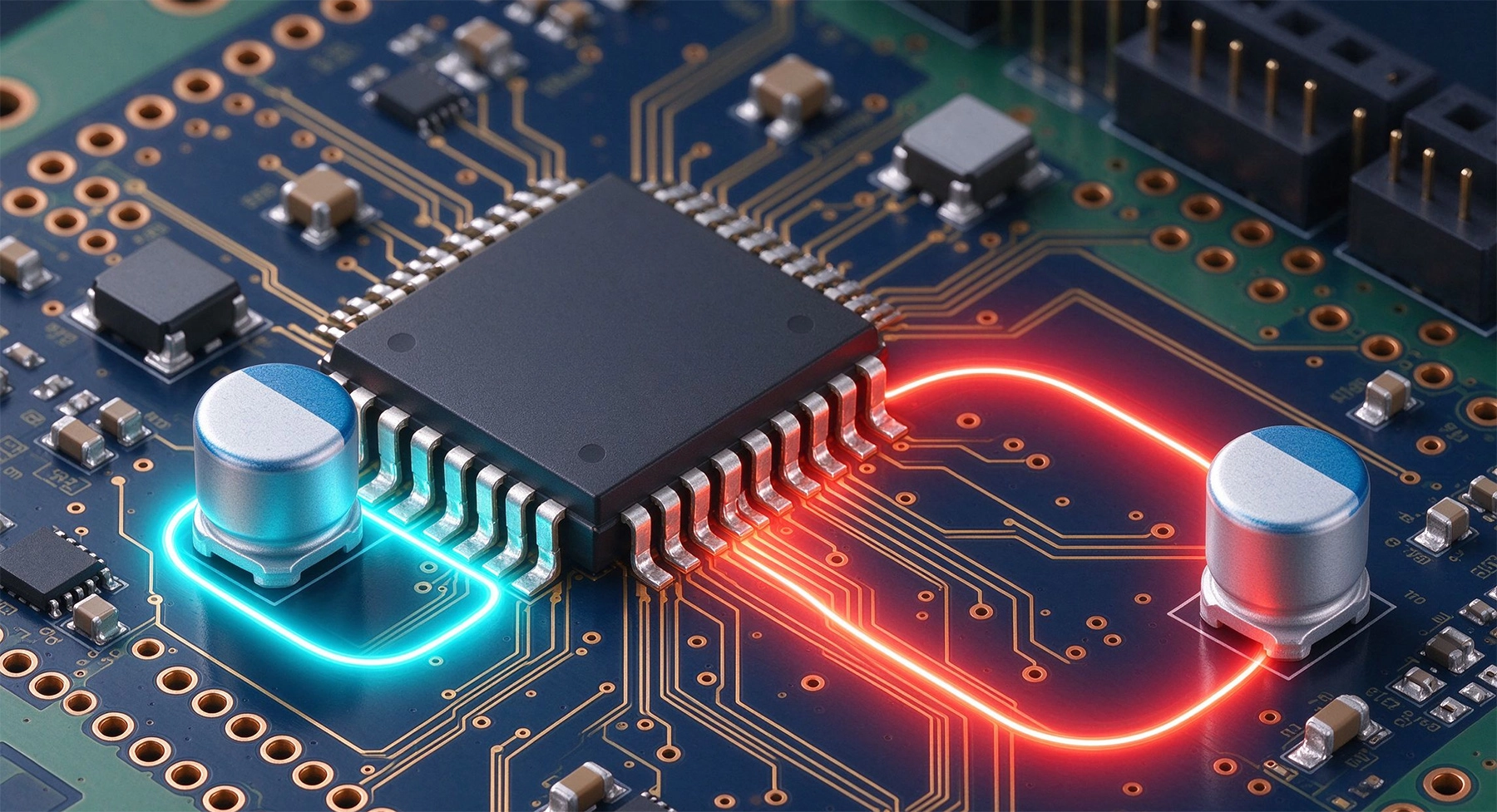 High Current PCB Decoupling Caps: Placement Distance vs. Loop Area