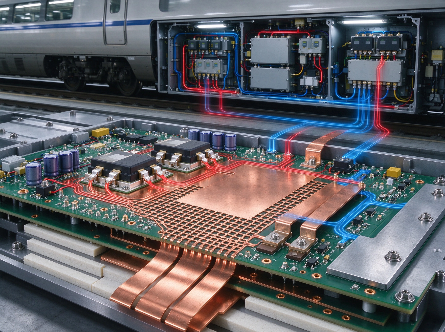 High Current PCB Design for High-Speed Train Auxiliary Power